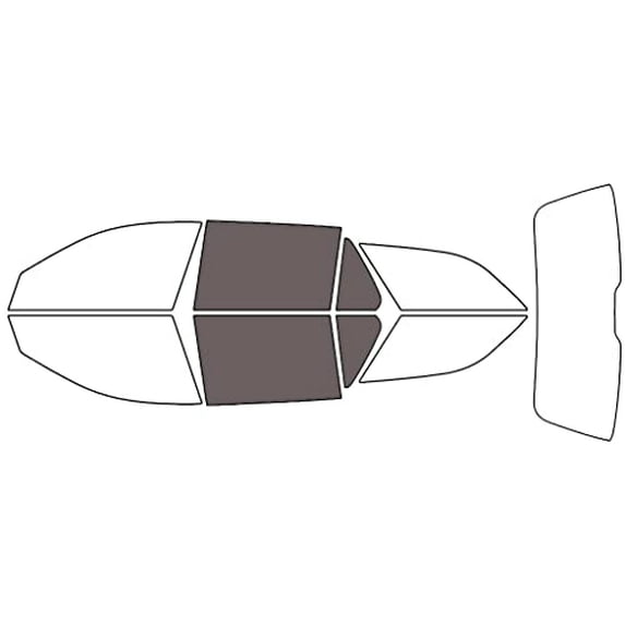 Rvinyl Window Tint Kit Compatible with Mercedes-Benz E-Class 2010-2016 (Wagon) - Back Precut Kit -