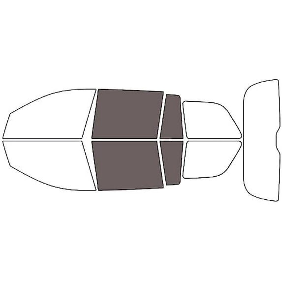 Rvinyl Window Tint Kit Compatible with Mercedes-Benz Gl-Class 2007-2012 - Back Precut Kit - 35%