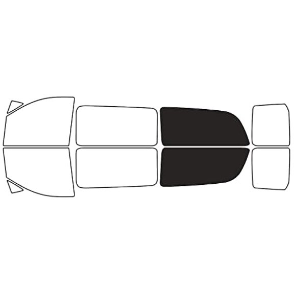 Rvinyl Window Tint Kit Compatible with Mercedes-Benz Metris 2016-2022 (Passenger) - Cargo - 20%