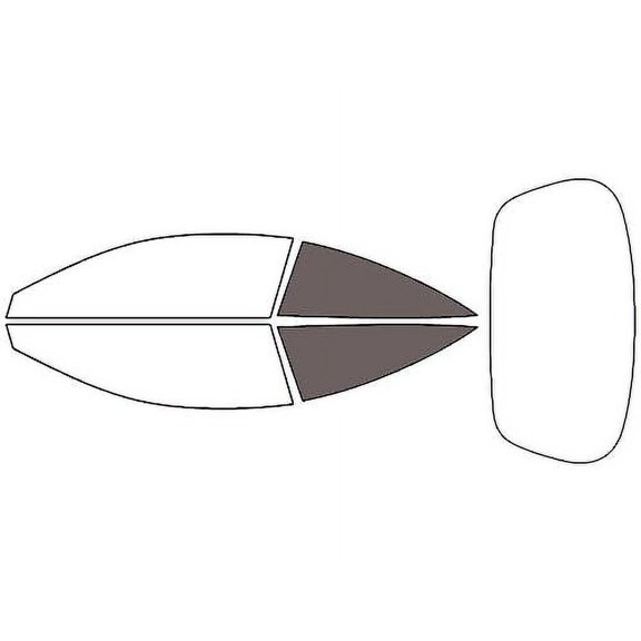 Rvinyl Window Tint Kit Compatible with Mercedes-Benz S-Class 2015-2021 (Coupe) - Back Precut Kit -