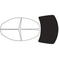 thumbnail image 1 of Rvinyl Window Tint Kit Compatible with Mercury Sable 1996-2005 (Sedan) - Rear Windshield Precut Kit, 1 of 8