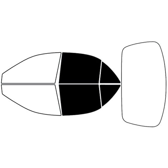 Rvinyl Window Tint Kit Compatible with Mercury Tracer 1997-1999 - Back Precut Kit - 5%