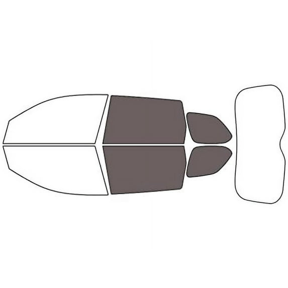 Rvinyl Window Tint Kit Compatible with Mitsubishi Outlander 2014-2021 - Back Precut Kit - 35%