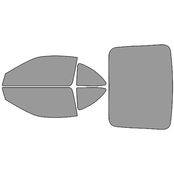 Rvinyl Window Tint Kit Compatible with Nissan 300Zx 1990-1996 (2+2) - Complete Precut Kit - 50%