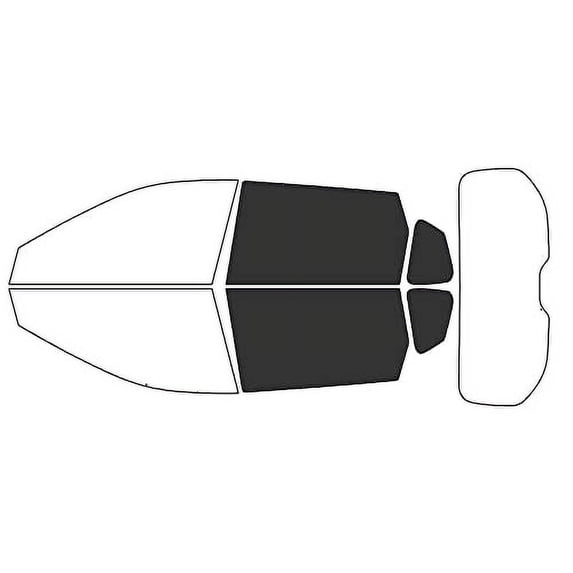 Rvinyl Window Tint Kit Compatible with Nissan Rogue 2021-2025 - Windshield Strip Visor - 5%