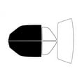 thumbnail image 1 of Rvinyl Window Tint Kit Compatible with Plymouth Sundance 1990-1994 (2 Door) - Front Precut Kit - 5%, 1 of 8