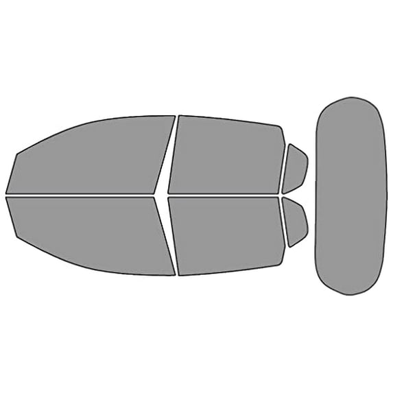 Rvinyl Window Tint Kit Compatible with Pontiac G3 2009 - Complete Precut Kit - 50%