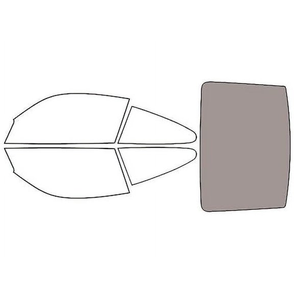 Rvinyl Window Tint Kit Compatible with Porsche Carrera GT 2005 (Coupe) - Rear Windshield Precut Kit