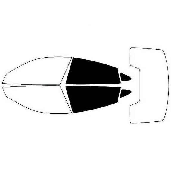 Rvinyl Window Tint Kit Compatible with Porsche Taycan 2020-2022 - Back Precut Kit - 5%