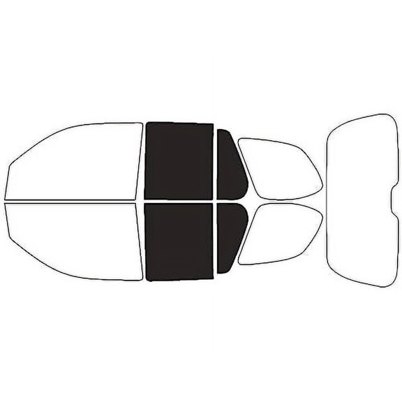 Rvinyl Window Tint Kit Compatible with Saab 9-7X 2005-2009 - Back Precut Kit - 20%