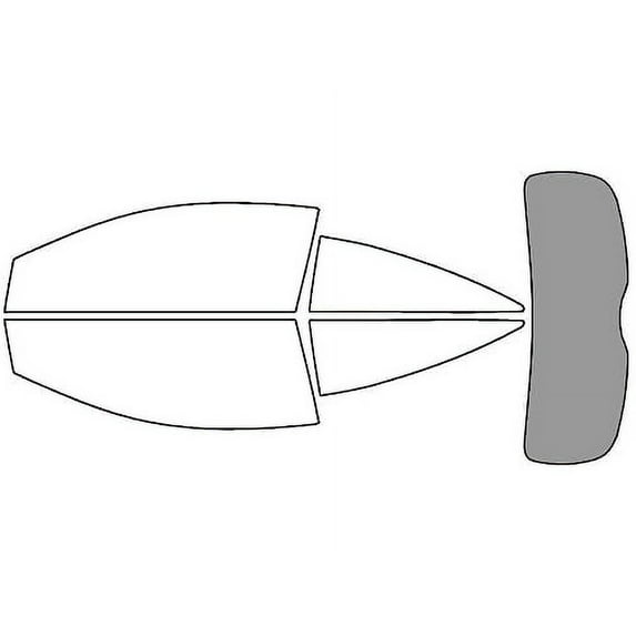 Rvinyl Window Tint Kit Compatible with Saturn Astra 2008 (3 Door) - Rear Windshield Precut Kit - 50%