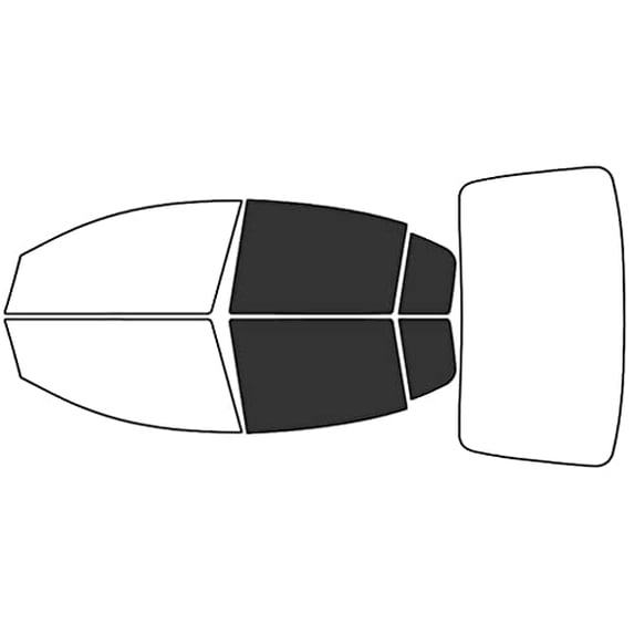 Rvinyl Window Tint Kit Compatible with Saturn Ion 2003-2007 (Sedan) - Back Precut Kit - 20%