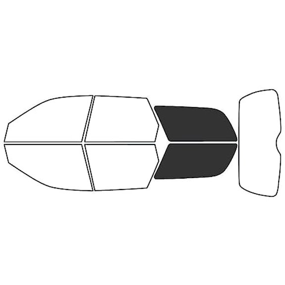 Rvinyl Window Tint Kit Compatible with Saturn L-Series 2000-2004 (Wagon) - Cargo - 20%