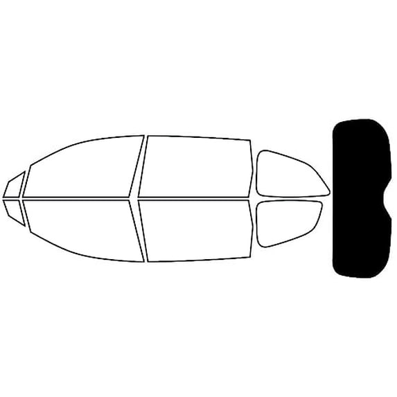 Rvinyl Window Tint Kit Compatible with Subaru Ascent 2019-2025 - Rear Windshield Precut Kit - 5%