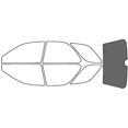 thumbnail image 1 of Rvinyl Window Tint Kit Compatible with Subaru Impreza 1993-2001 (Wagon) - Rear Windshield Precut Kit, 1 of 8