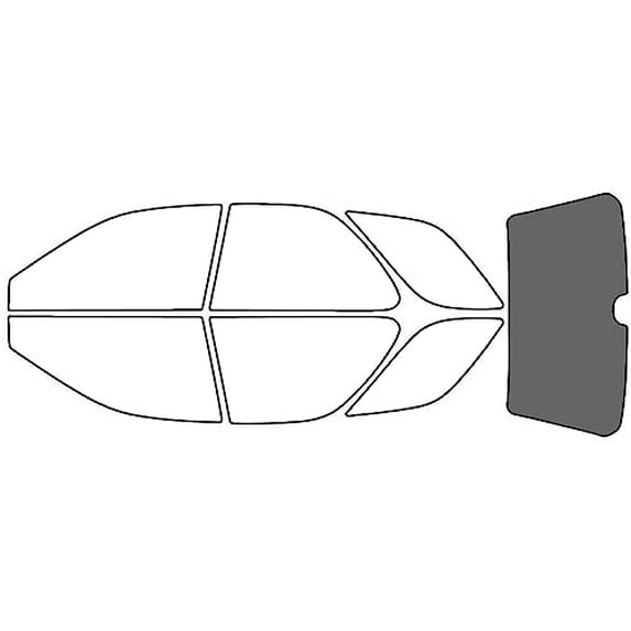 Rvinyl Window Tint Kit Compatible with Subaru Impreza 1993-2001 (Wagon) - Rear Windshield Precut Kit