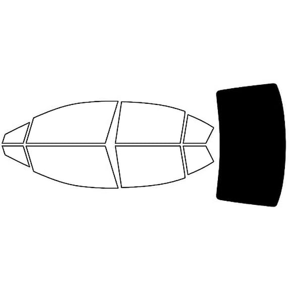 Rvinyl Window Tint Kit Compatible with Subaru Impreza 2012-2016 (Sedan) - Rear Windshield Precut Kit