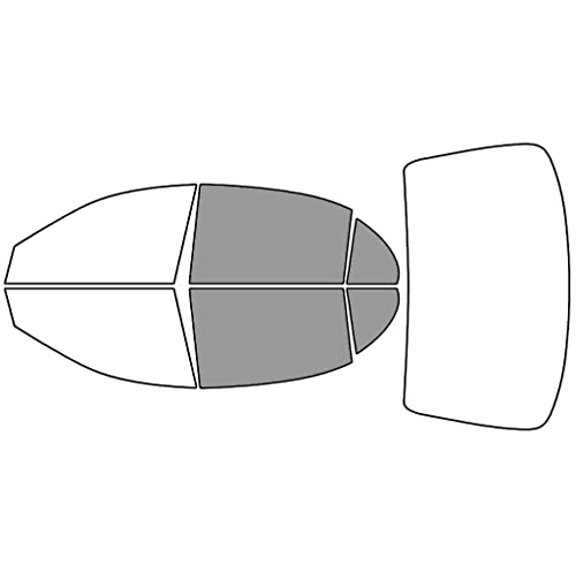 Rvinyl Window Tint Kit Compatible with Suzuki Verona 2004-2006 - Back Precut Kit - 50%