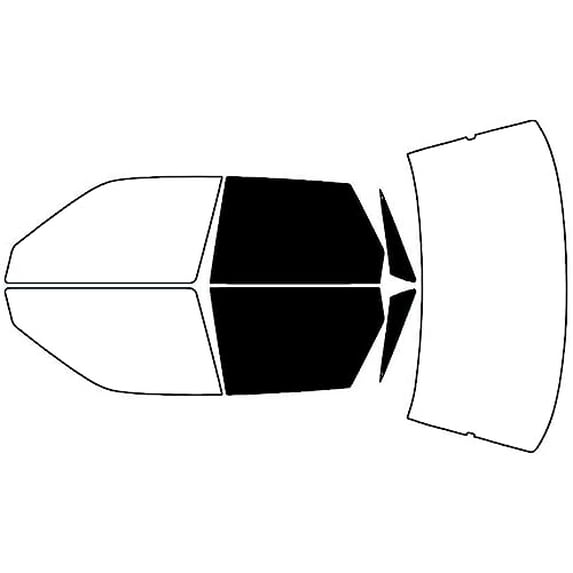 Rvinyl Window Tint Kit Compatible with Toyota Camry 1987-1991 (Sedan) - Back Precut Kit - 5%