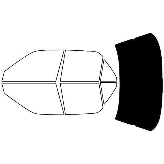 Rvinyl Window Tint Kit Compatible with Toyota Corolla 1990-1992 - Rear Windshield Precut Kit - 5%