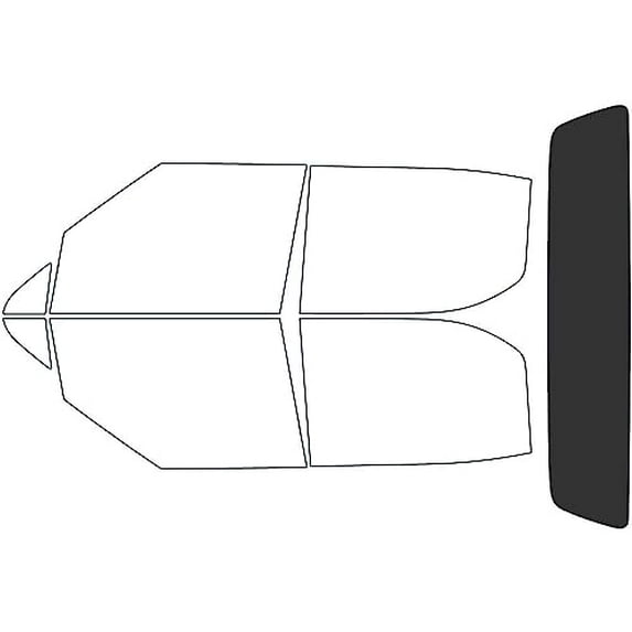 Rvinyl Window Tint Kit Compatible with Toyota Crown 2023-2025 - Rear Windshield Precut Kit - 20%