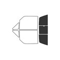 thumbnail image 1 of Rvinyl Window Tint Kit Compatible with Toyota Pick Up 1983-1985 - Rear Windshield Precut Kit - 20%, 1 of 8