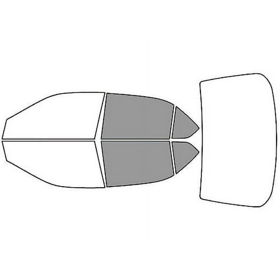 Rvinyl Window Tint Kit Compatible with Toyota Prius 2001-2003 - Back Precut Kit - 50%