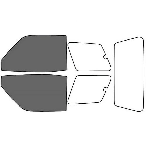 Rvinyl Window Tint Kit Compatible with Toyota Rav4 1996-1999 (2 Door) - Front Precut Kit - 35%