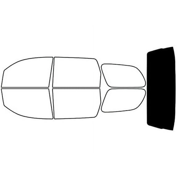 Rvinyl Window Tint Kit Compatible with Toyota Sequoia 2008-2022 - Rear Windshield Precut Kit - 5%