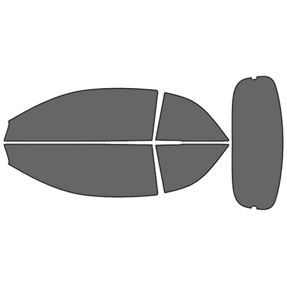 Rvinyl Window Tint Kit Compatible with Toyota Solara 2004-2008 (Convertible) - Complete Precut Kit -