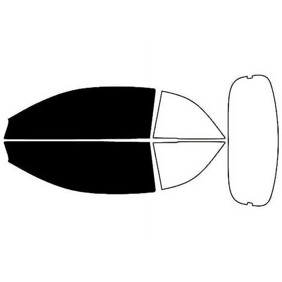 Rvinyl Window Tint Kit Compatible with Toyota Solara 2004-2008 (Convertible) - Front Precut Kit - 5%