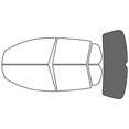 thumbnail image 1 of Rvinyl Window Tint Kit Compatible with Volkswagen GTI 2007-2009 (4 Door) - Rear Windshield Precut, 1 of 8