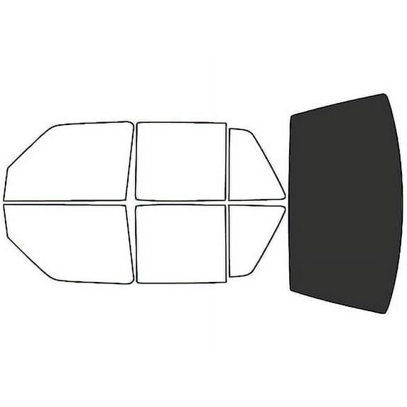Rvinyl Window Tint Kit Compatible with Volkswagen Jetta 1990-1992 - Rear Windshield Precut Kit - 20%
