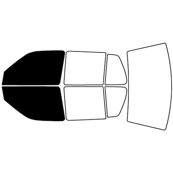 Rvinyl Window Tint Kit Compatible with Volkswagen Jetta 1993-1998 - Front Precut Kit - 5%