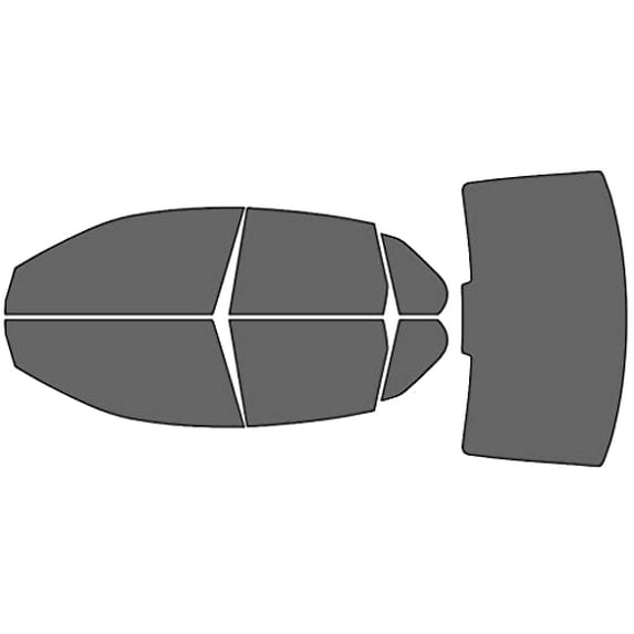 Rvinyl Window Tint Kit Compatible with Volkswagen Jetta 2006-2010 (Sedan) - Complete Precut Kit -