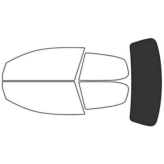 Rvinyl Window Tint Kit Compatible with Volkswagen R32 2008 - Rear Windshield Precut Kit - 20%