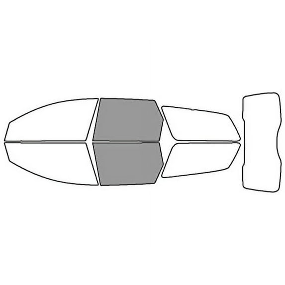 Rvinyl Window Tint Kit Compatible with Volvo V50 2005-2011 - Back Precut Kit - 50%