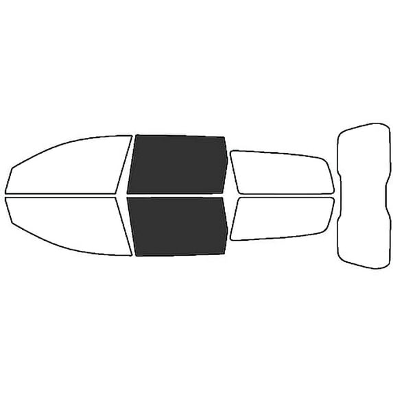 Rvinyl Window Tint Kit Compatible with Volvo V70 2008-2010 - Back Precut Kit - 20%