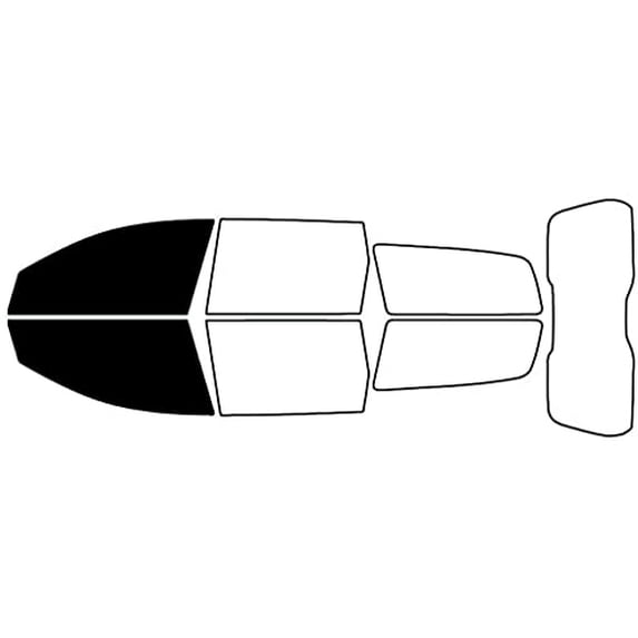 Rvinyl Window Tint Kit Compatible with Volvo V70 2008-2010 - Front Precut Kit - 5%