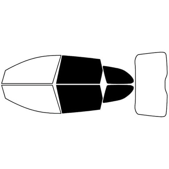 Rvinyl Window Tint Kit Compatible with Volvo XC60 2010-2017 - Back Precut Kit - 5%