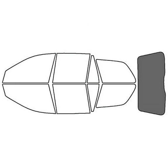Rvinyl Window Tint Kit Compatible with Volvo XC90 2003-2014 - Rear Windshield Precut Kit - 35%