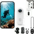 thumbnail image 1 of Rvkxad 4K Action Camera, Pro 4K Thumb Camera with 128GB Card, Waterproof Helmet Body Cam for Motorcycle Riding Diving Vlogging, 1 of 7