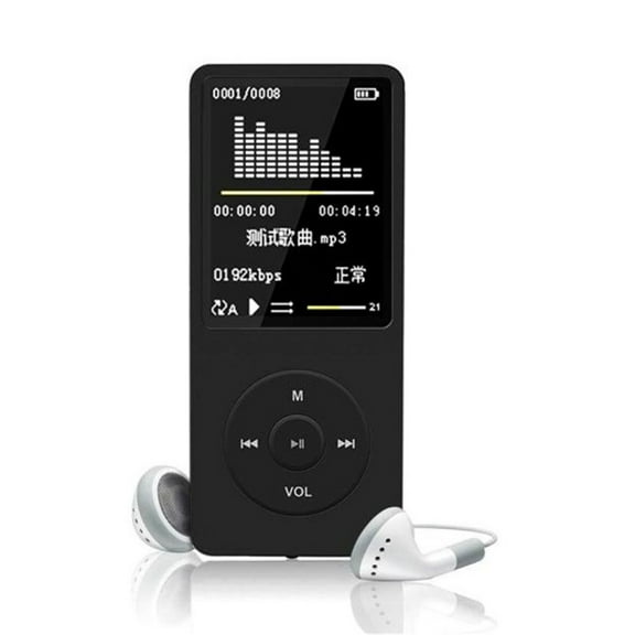 Rvkxad 70 Hours MP3 Player, Lossless Sound Hi-Fi Music Player FM Recorder with Noise Cancelling, Portable MP4 Video Player Voice Recorder for Sport Driving Up to 128GB