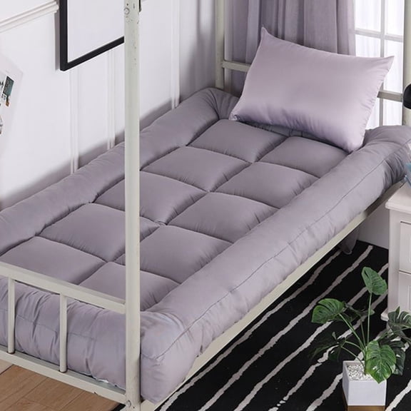 Rvkxad Foldable Fiber Mattress, Thickened Soft Bed Mattress, Breathable Washable Foldable Mattress for Dorm Bunk Bed Guest Room