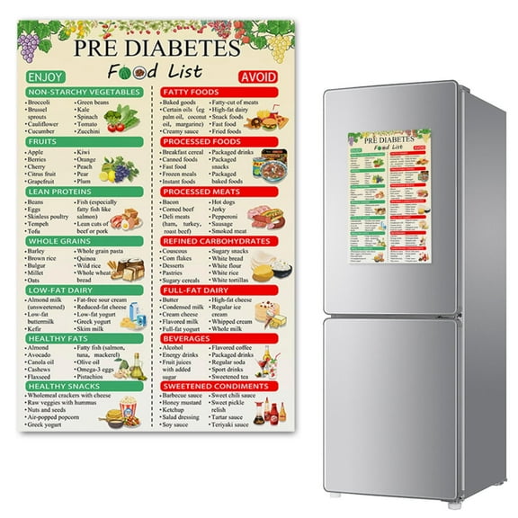 Rvkxad Kidney Friendly Food List Poster, Low Potassium Grocery List Shopping Guide, Kidney Diet Chart 12x18in Unframed Wall Art for Beginner Kidney Awareness Education