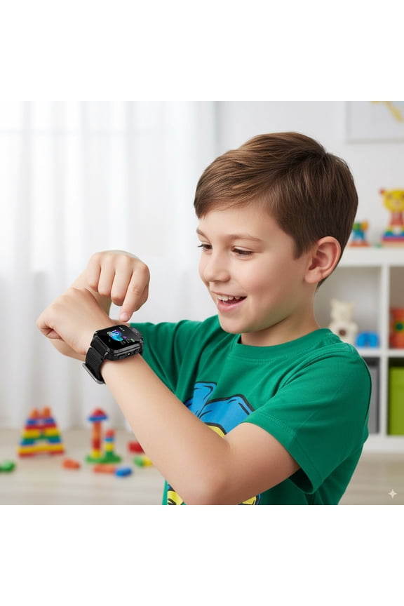 Kids Smart Watch, Children's GPS Tracker Phone Watch with Two-Way Calling, Waterproof Touch Screen Smartwatch for Boys Girls, Kids Digital Watch with Camera Games E-Book Long Battery Life