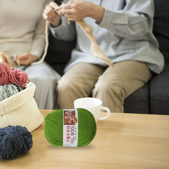 Rvkxad Mercerized Super Soft Wool Yarn, Premium Medium Thick Hand Knitting Yarn for Sweaters Pants Coats, DIY Crochet Yarn for Scarves Hats Bags Machine Washable Craft Projects