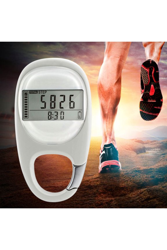 Pedometer Step Counter, Easy Setup Daily Activity Tracker, 7-Day Memory Calorie Distance Monitor for Walking Fitness Motivation
