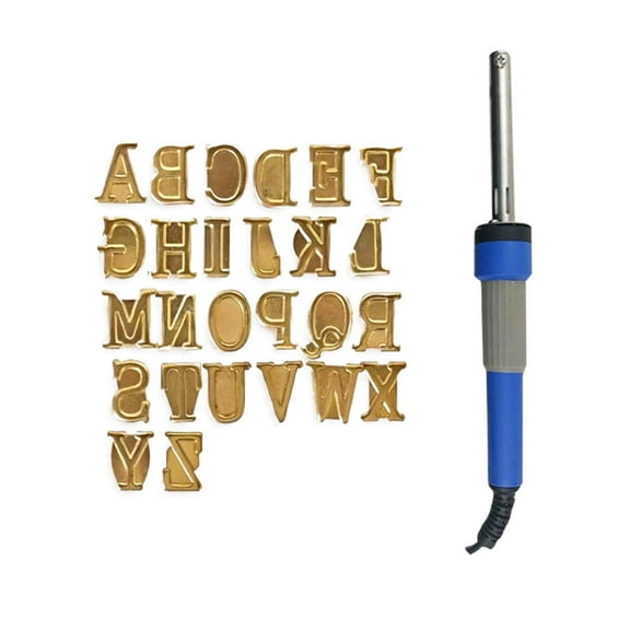 Rvkxad Soldering Iron Branding Set, Removable Letter for Wood Leather, DIY Personalized Engraving Tool for Gifts Crafts