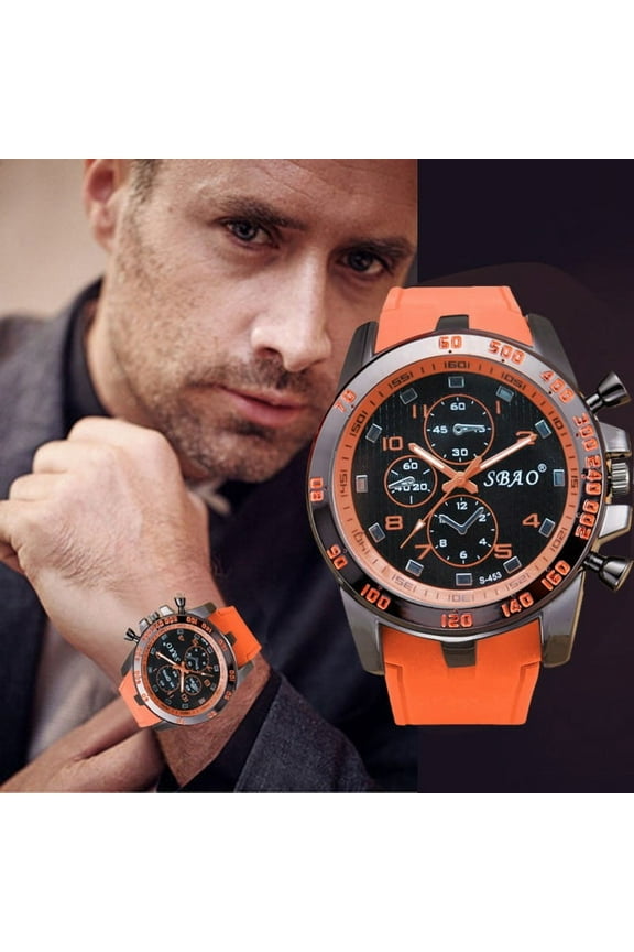 Stainless Steel Men's Watch, Quartz Analog Wristwatch for Men, Modern Sport Fashion Casual Unisex Timepiece with Alloy Case Glass Dial